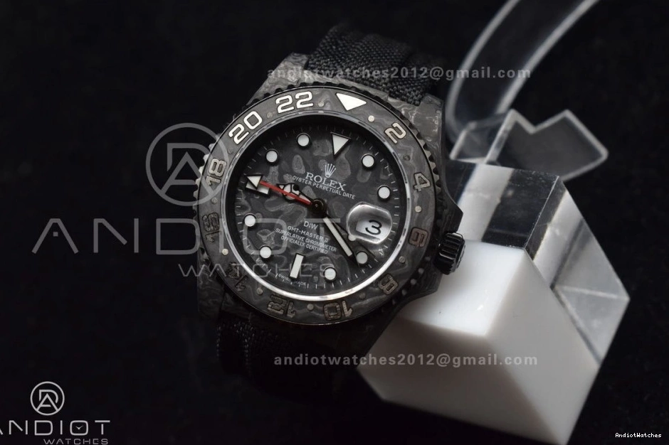 Black All Strap Carbon 423 Dial Black Black Edition on SA3186 CHS Best Nylon Practical OMF GMT DIW 0520